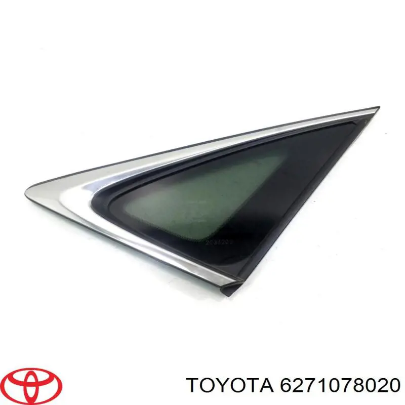 6271078020 Toyota vidro de carroçaria (da seção de bagagem direito)