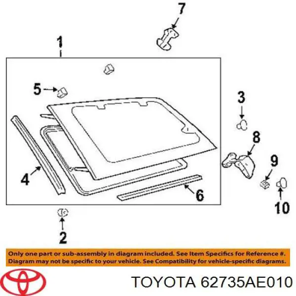  62735AE010 Toyota