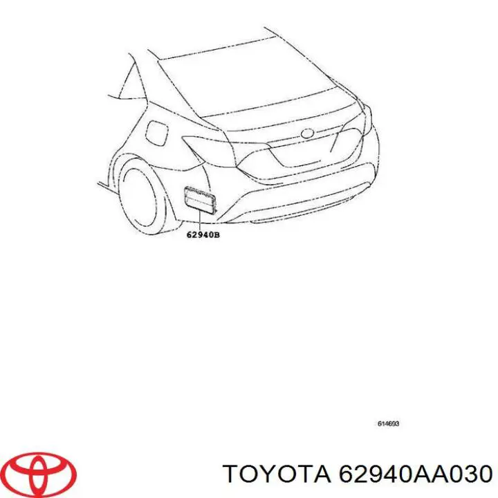 Решетка вентиляции салона задняя левая на Toyota Sienna L2