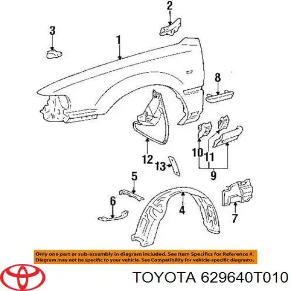 Купить 629640T010 Toyota 