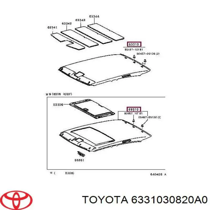  6331030820A0 Toyota