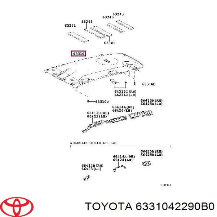 6331042290B0 Toyota Изоляция термошумовая
