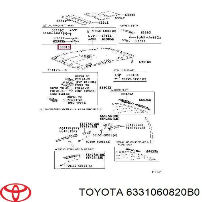  6331060820B0 Toyota