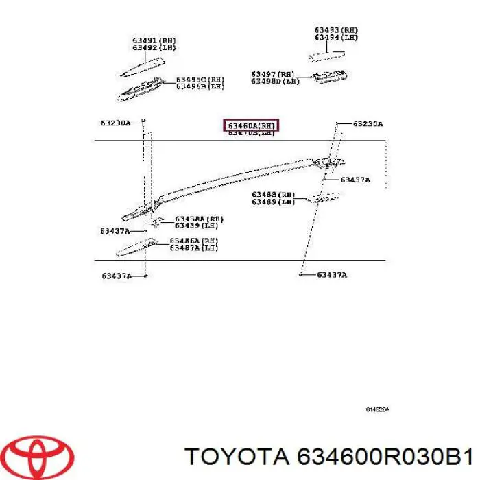  634600R030B1 Toyota