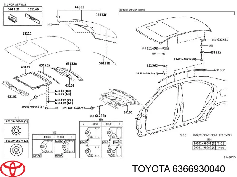 6366930040 Toyota 