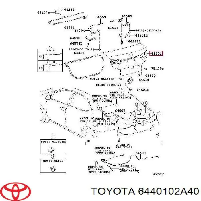  6440102A40 Toyota