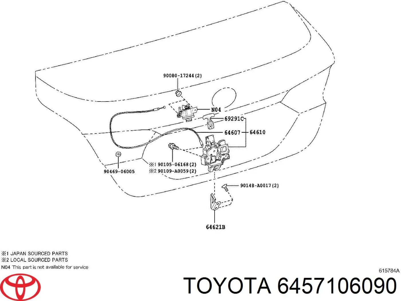  6457106090 Toyota