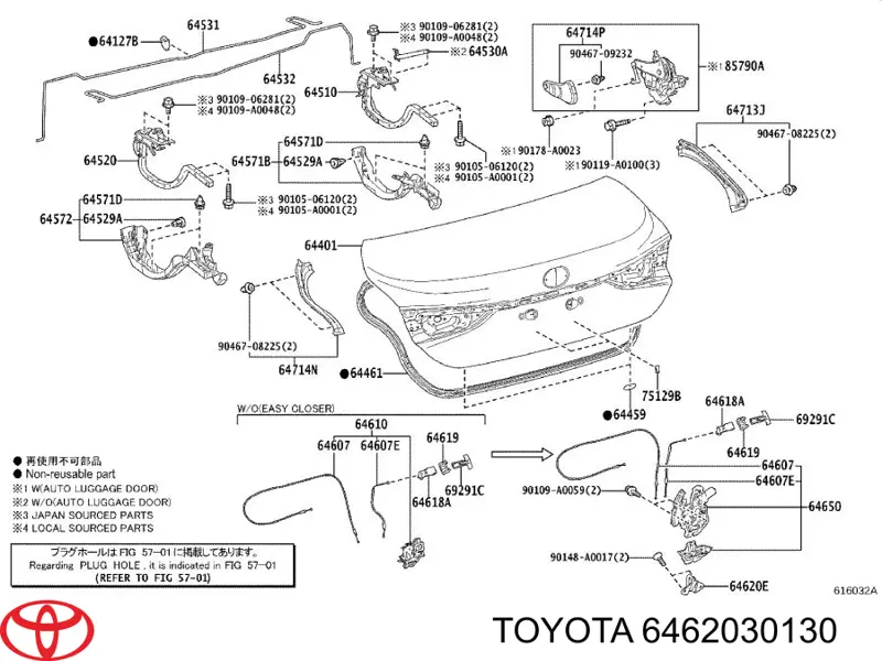 6462030130 Toyota 