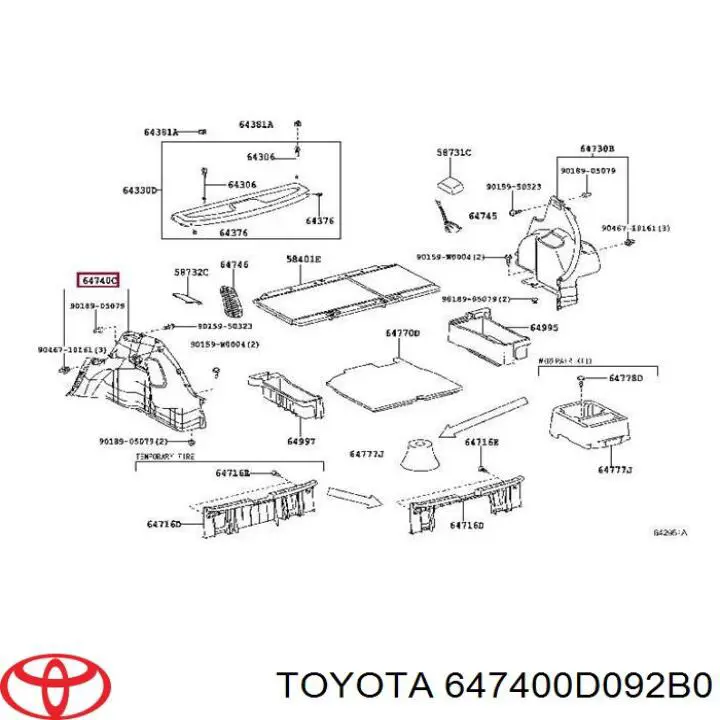 647400D092B0 Toyota 