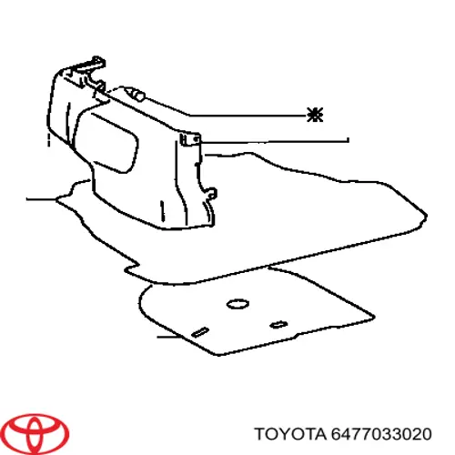 6477033020 Toyota чехол запасного колеса