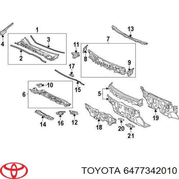  Toyota 6477342010 цена, от 11.29 USD