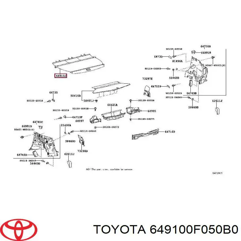 649100F050B0 Toyota 
