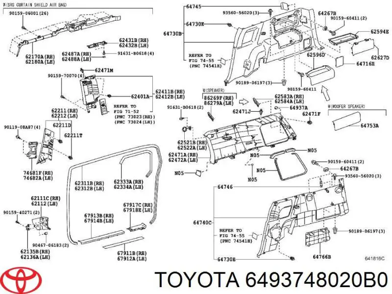 6493748020B0 Toyota 