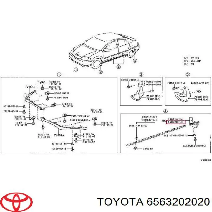  Toyota 6563202020 цена, от 19.00 USD
