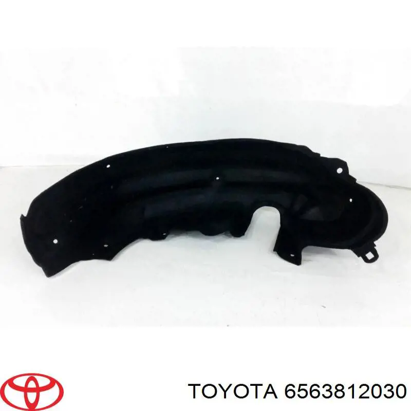 Guardabarros interior izquierdo, aleta trasera 6563812030 Toyota
