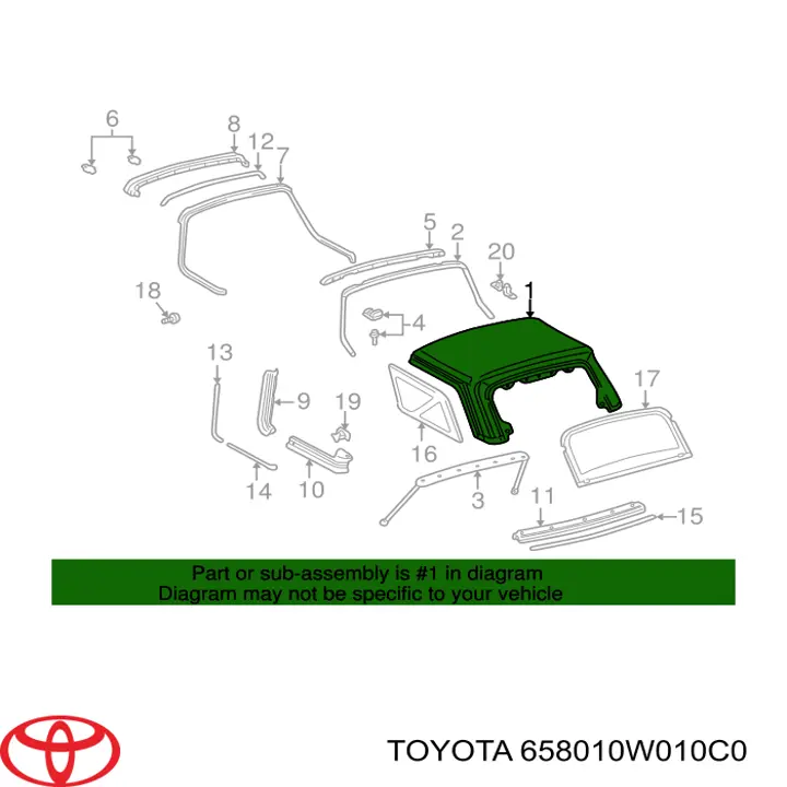  658010W010C0 Toyota