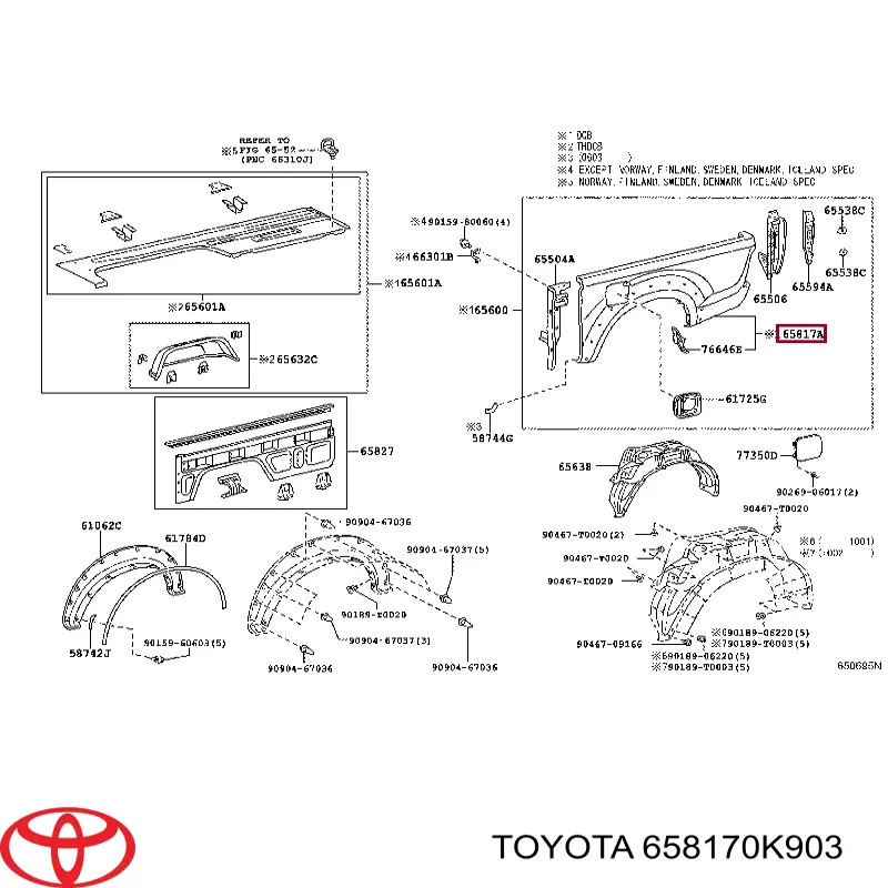  658170K903 Toyota