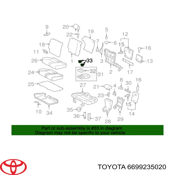 6699235020 Toyota 