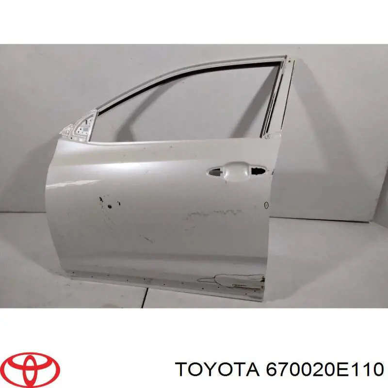 67002-0E110 Toyota дверь передняя левая
