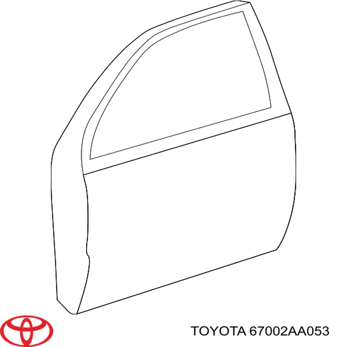 Porta dianteira esquerda para Toyota Camry (V30)