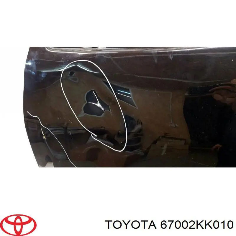 Дверь передняя левая Toyota 67002KK010