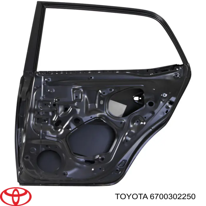 Porta traseira direita para Toyota Auris (E15)