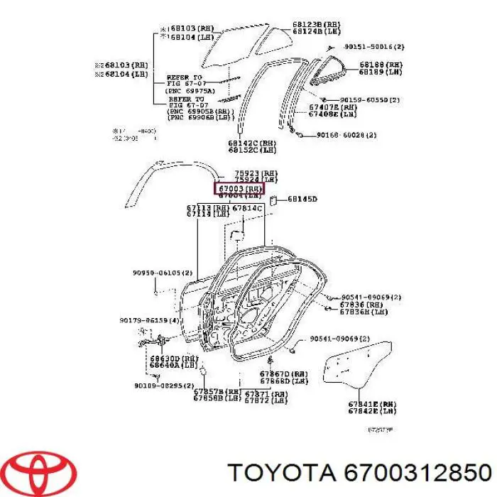  6700312850 Toyota