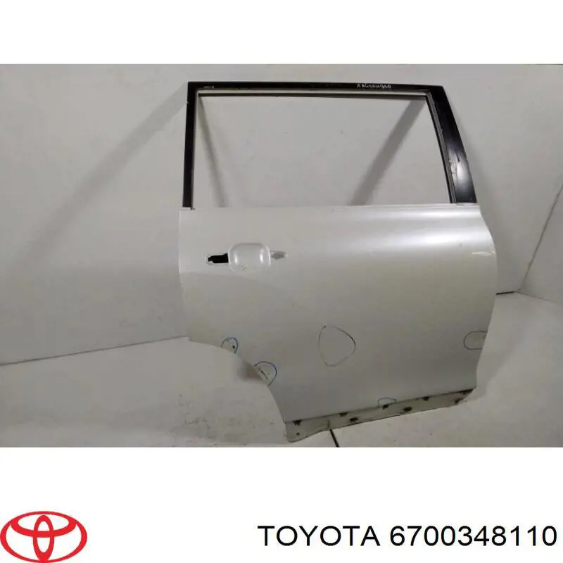  Дверь задняя правая Toyota Highlander 2
