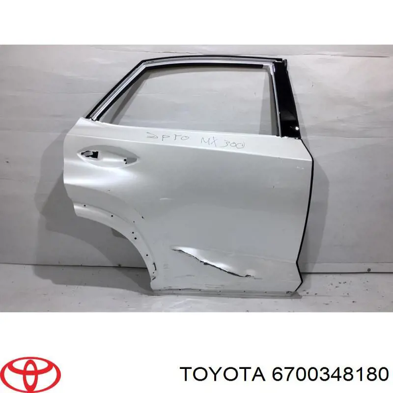 Двері задні, праві 6700348180 Toyota/Lexus