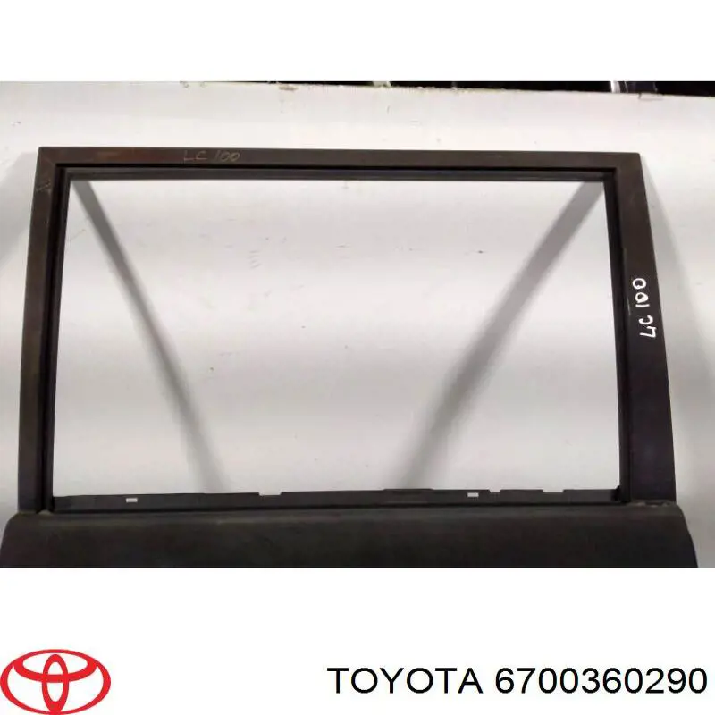 Дверь задняя правая Toyota 6700360290