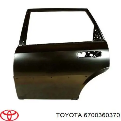 6700360370 Toyota porta traseira direita