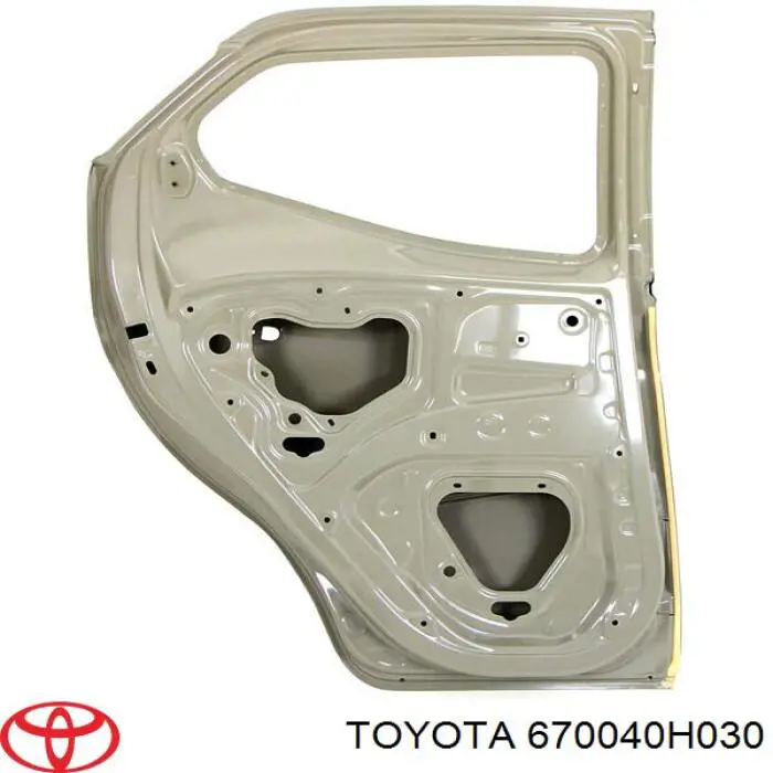 670040H030 Toyota Дверь пассажирская задняя левая