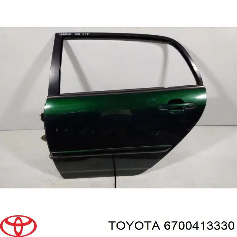 Porta traseira esquerda para Toyota Corolla (E12U)
