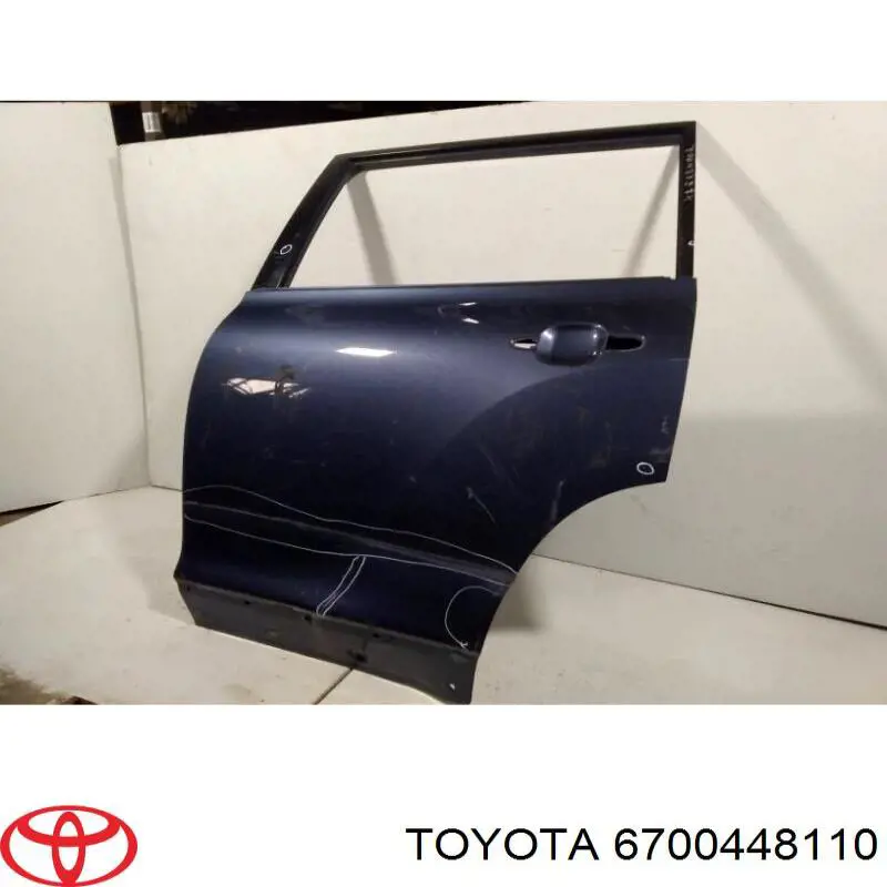 Дверь пассажирская задняя левая на Toyota Highlander II U4
