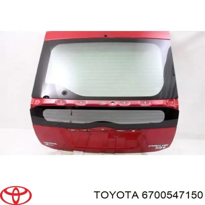 6700547150 Toyota porta traseira (3ª/5ª porta-malas (tampa de alcapão)