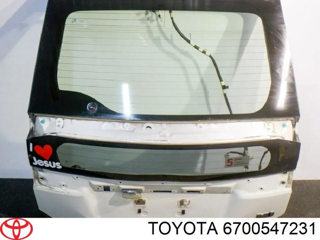 6700547231 Toyota porta traseira (3ª/5ª porta-malas (tampa de alcapão)