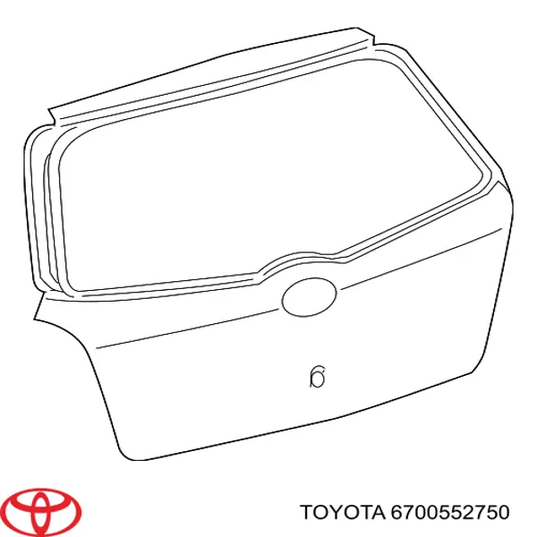 Дверь задняя (багажная 3/5-я (ляда) на Toyota Yaris 