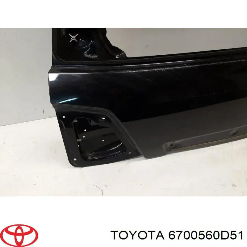 6700560D50 Toyota porta traseira (3ª/5ª porta-malas (tampa de alcapão)