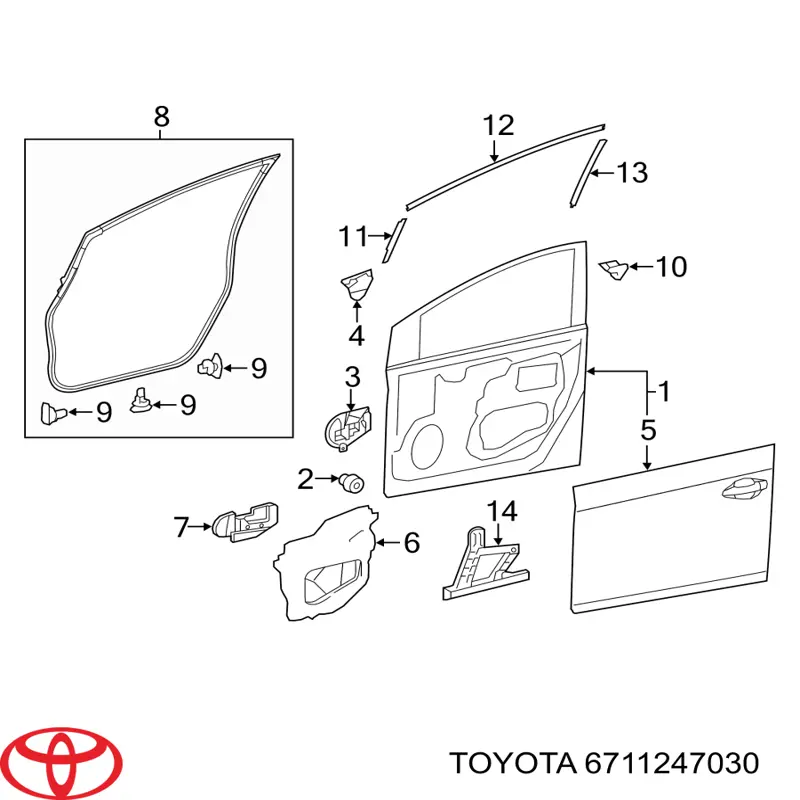 6711247030 Toyota 