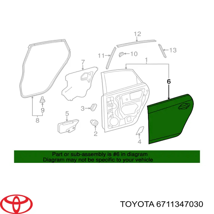6711347030 Toyota 