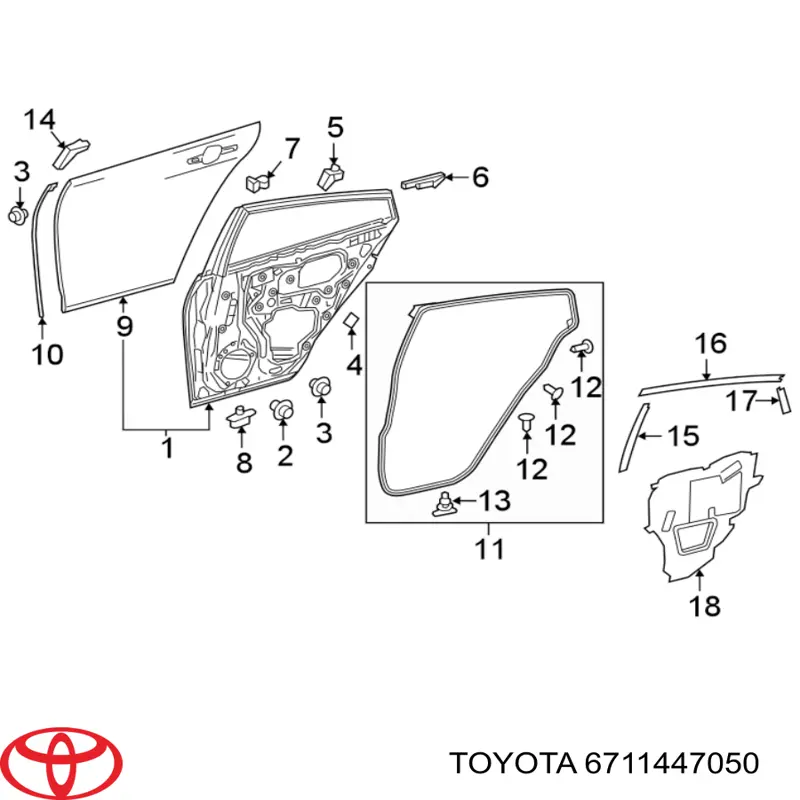  6711447050 Toyota