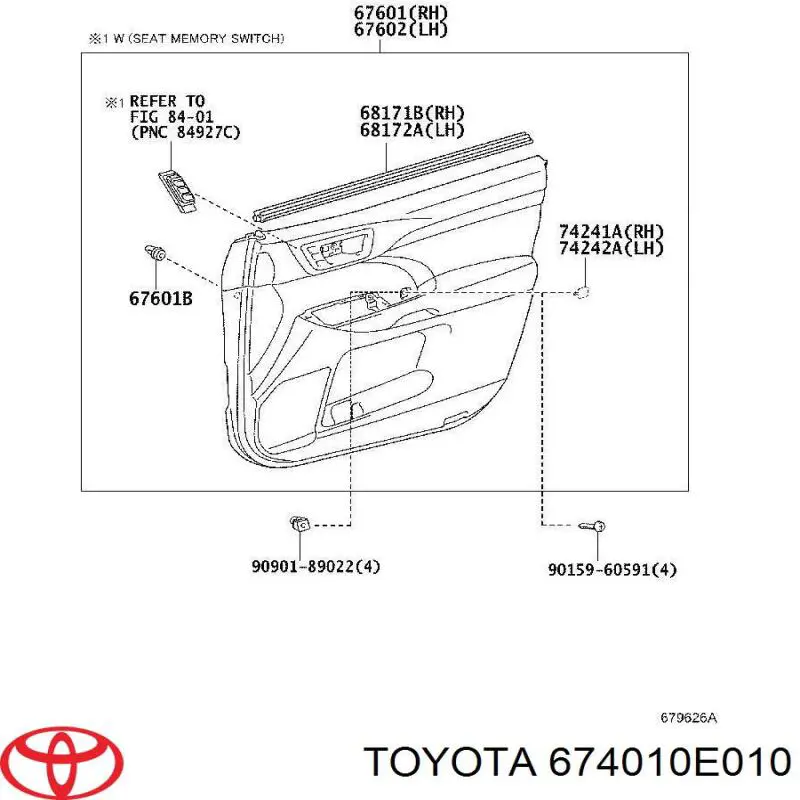 674010E010 Toyota 