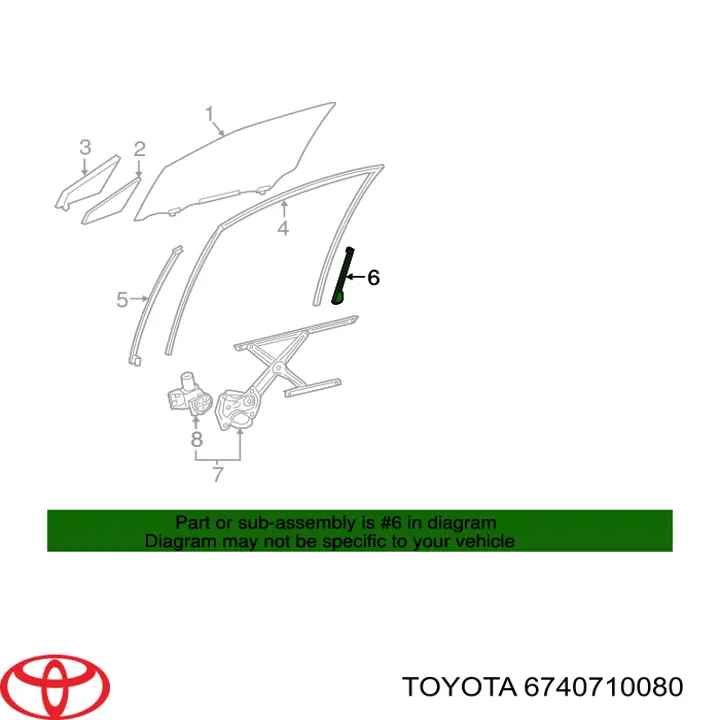  Toyota 6740710080 цена, от 10.14 USD