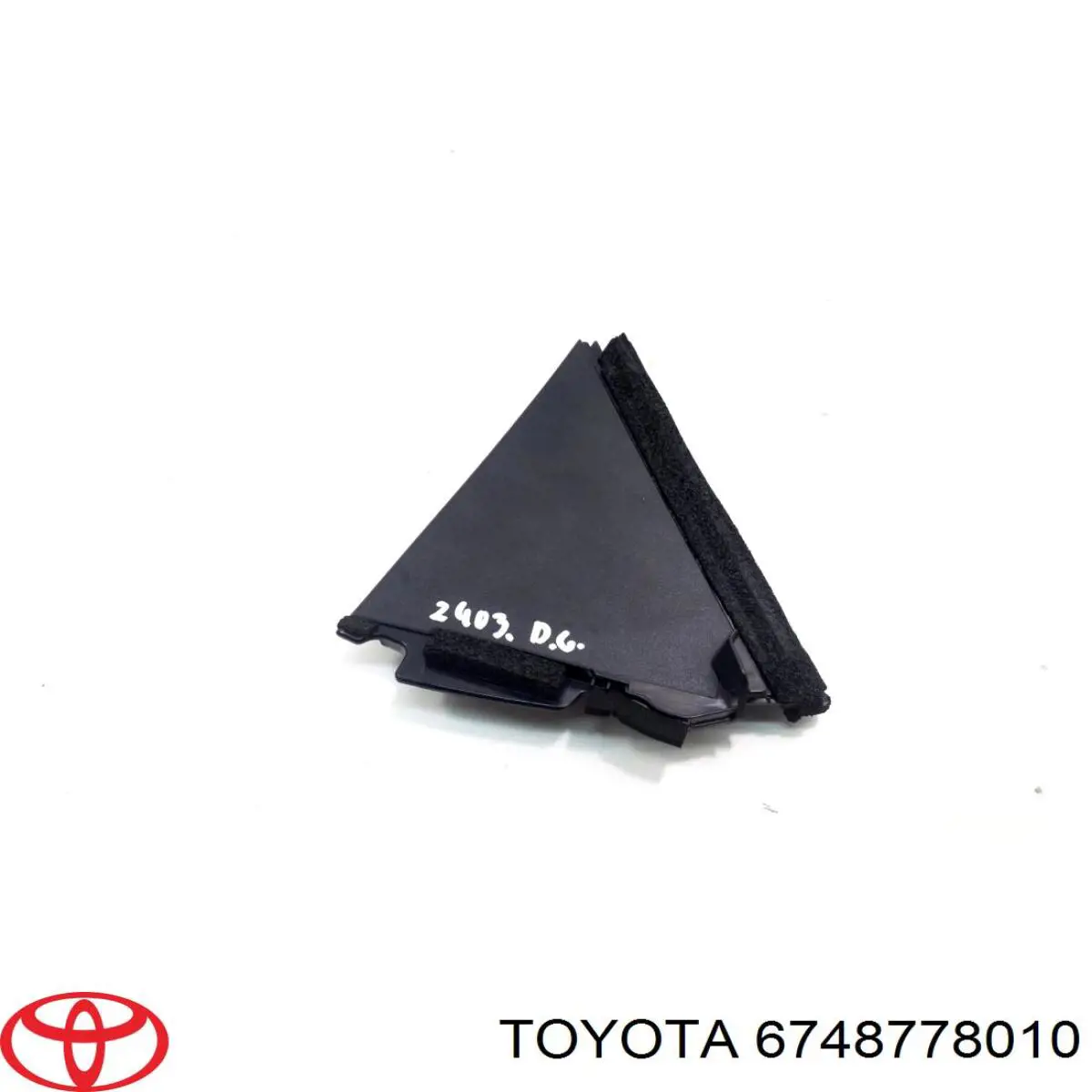 Стекло-форточка двери, задней, правой Toyota 6748778010 цена, от 25.40 USD