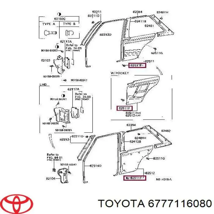  6777116080 Toyota