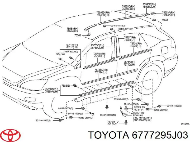  6777295J03 Toyota