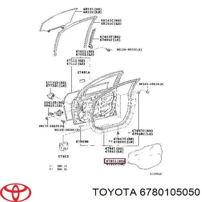 6780105050 Toyota 