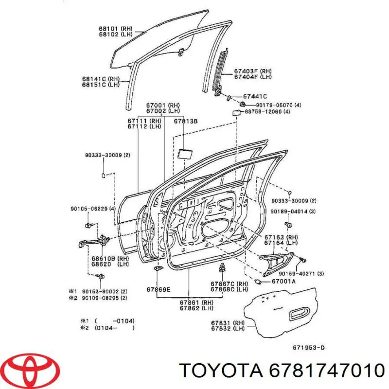  Toyota 6781747010 цена, от 28.25 USD