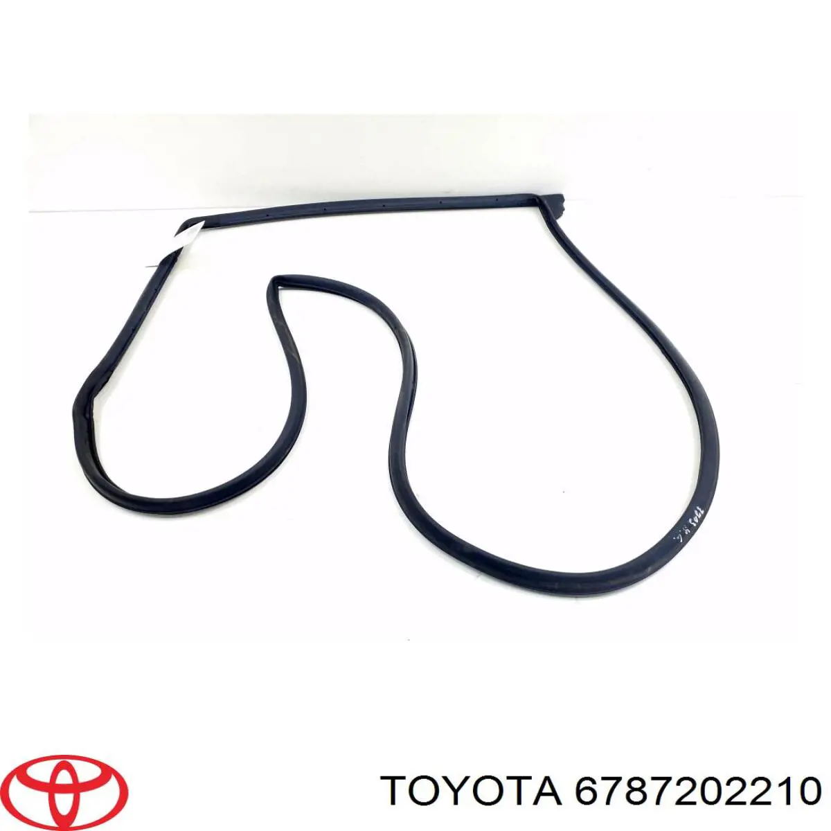 6787202210 Toyota Прокладка двери задней, левой (на двери)