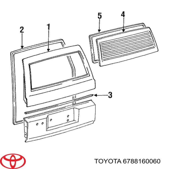 Уплотнитель багажника (двери 3/5-й задней) на Toyota Land Cruiser 80 